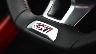 Peugeot 208 GTi steering wheel detail