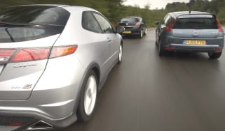 Honda Civic Type S v Vauxhall Astra Sport Hatch v Citroen C4 Coupe