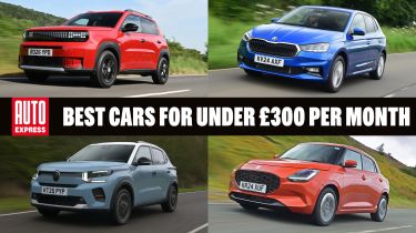 Best cars for under £300 per month - header image