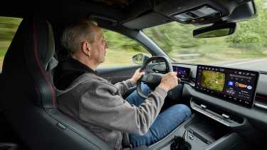 Jan Horn driving the Volkswagen ID. Polo GTI prototype