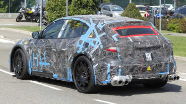 Ferrari EV spy shot - rear 3/4