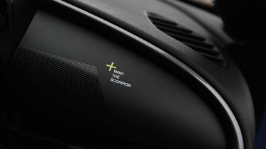 Abarth 600e Scorpionissima - interior details 