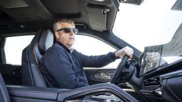 New Zeekr 8X plug-in hybrid - car being driven by Auto Express editor Paul Barker