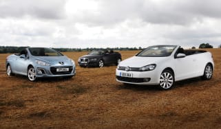 Peugeot 308 CC vs Audi A3 Cabriolet vs Volkswagen Golf Cabriolet