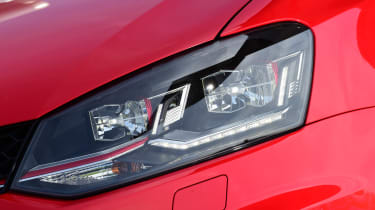 SEAT Ibiza Cupra vs VW Polo GTI - Polo headlight