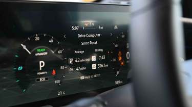 Nissan Leaf - trip computer display