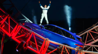 Jaguar F-Pace loops the loop