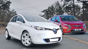 Renault Zoe and Vauxhall Ampera