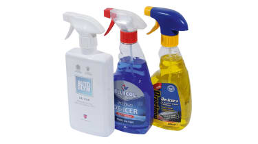 selection of de-icer sprays