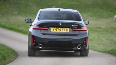 BMW 330e - rear cornering