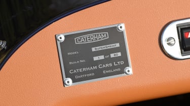 Caterham Seven SuperSprint - plaque
