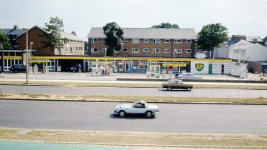 BP petrol station in 1972