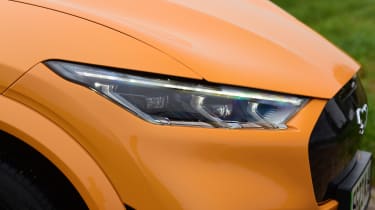 Kia EV6 GT vs Ford Mustang Mach E-GT - Ford front headlight 