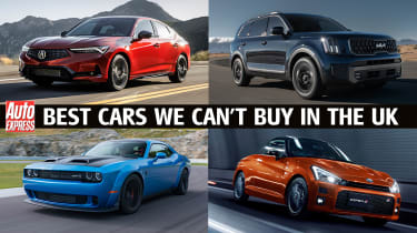 Best cars we can&#039;t buy in the UK – header image