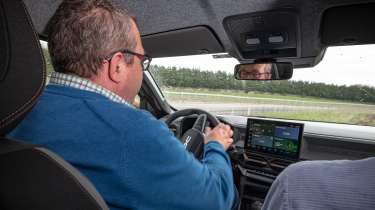 John McIlroy driving the Dacia Duster