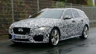 Jaguar XF Sportbrake spy shot - front