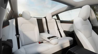 Tesla Model 3 facelift - rear seats