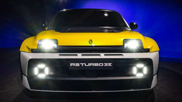 New Renault 5 Turbo 3E Ellis Hyde - front end lights on