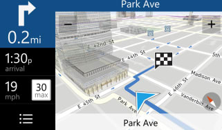 Nokia sat-nav screen shot