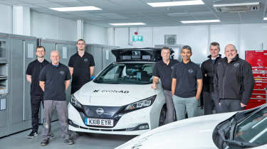 self driving Nissan Leaf Mk2 Nissan team