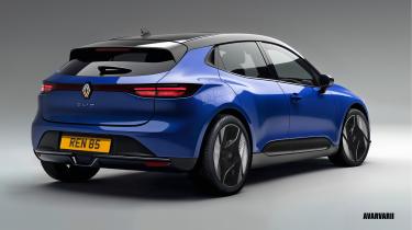 Renault Clio design render - rear