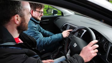 VW Golf BlueMotion steering wheel