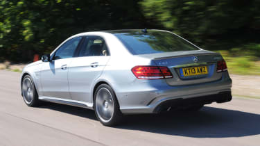 Mercedes E63 AMG S 2013 rear tracking