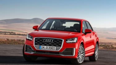 Audi Q2 Red front sky