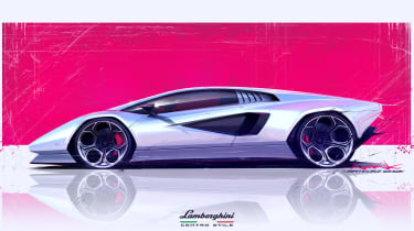 Lamborghini Countach LPI 800-4 sketch