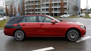 Mercedes E-Class estate spies side-on