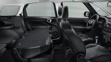 Fiat 500L MPW seats folded