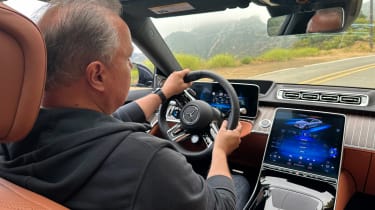 Steve Fowler driving the Mercedes-AMG S 63 e Performance