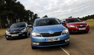 Kia Cee'd vs Skoda Rapid and Chevrolet Cruze