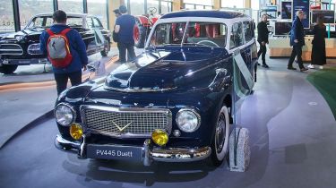 Volvo PV445 on display in World of Volvo museum