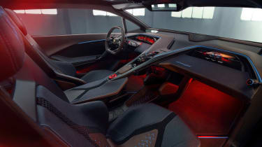 Lamborghini Lanzador concept interior seats