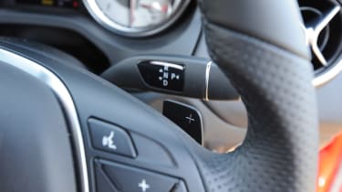 Mercedes CLA steering wheel detail