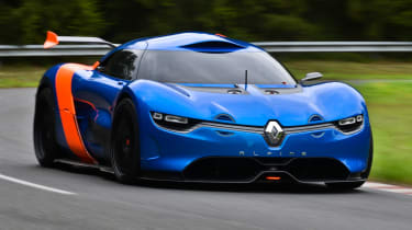 Renault Alpine concept front cornering