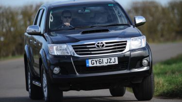 Toyota Hilux front cornering