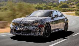 New BMW 3 Series petrol - high-speed front 3/4
