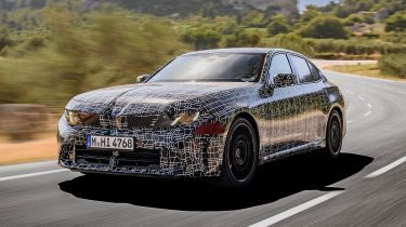 New BMW 3 Series petrol - high-speed front 3/4
