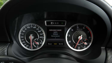 Mercedes A45 AMG dials