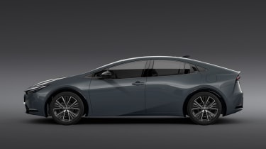 Toyota Prius 2023 grey - profile