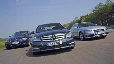 Mercedes C-Class vs Rivals front