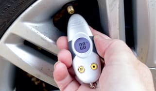 Best tyre pressure gauges - gauge on tyre valve