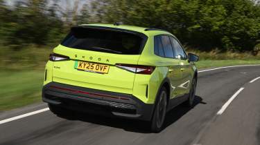 New Skoda Elroq vRS UK - rear tracking 