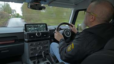 Dean Gibson driving the Ineos Grenadier facelift