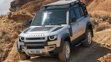 2019 Land Rover Defender in sand