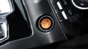 Jaguar F-Type start button