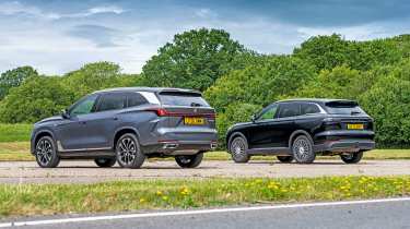 Chery Tiggo 9 vs MGS9 - rear 3/4