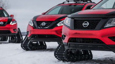 Nissan Winter Warrior concept - three models head on part cropped